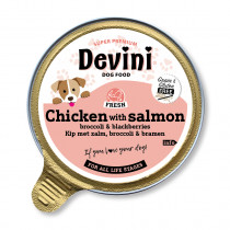 Devini dog chicken and salmon 85 gram